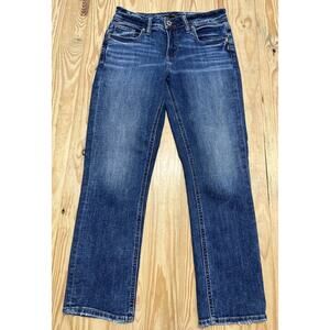 Silver Jeans Suki Capri Cotton Blend Selvedge Denim Women's Size 28x23.5